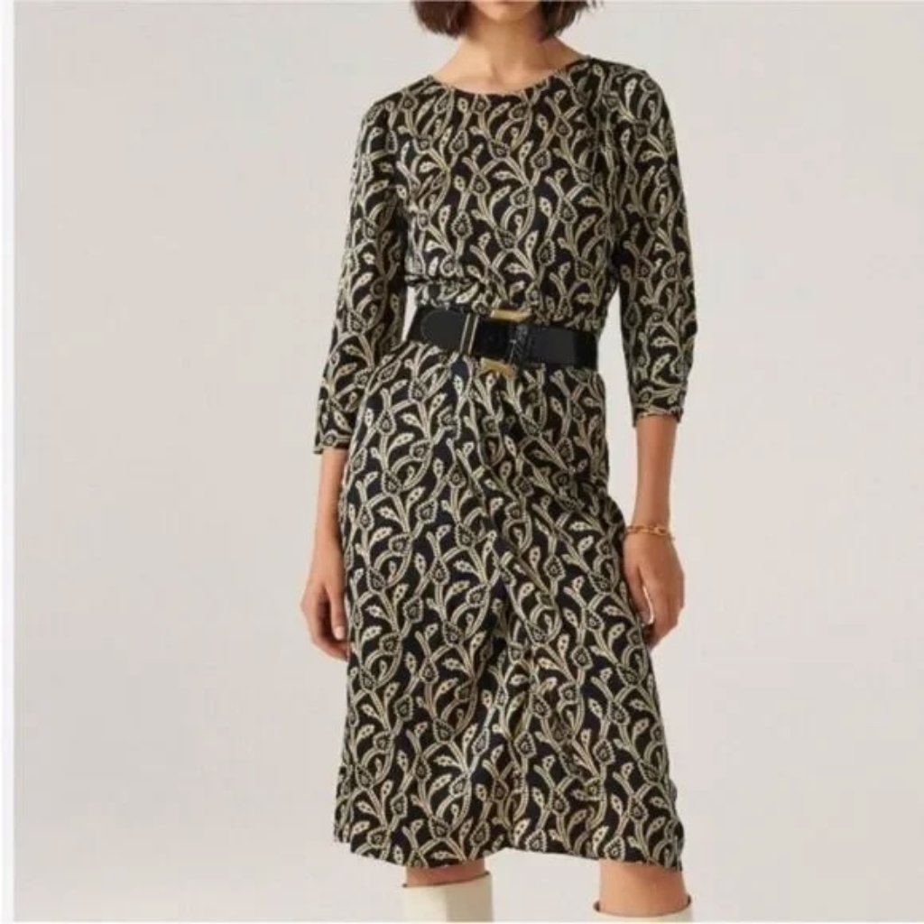 Nwt Ba&Sh Opal Wrap Effect Midi Dress